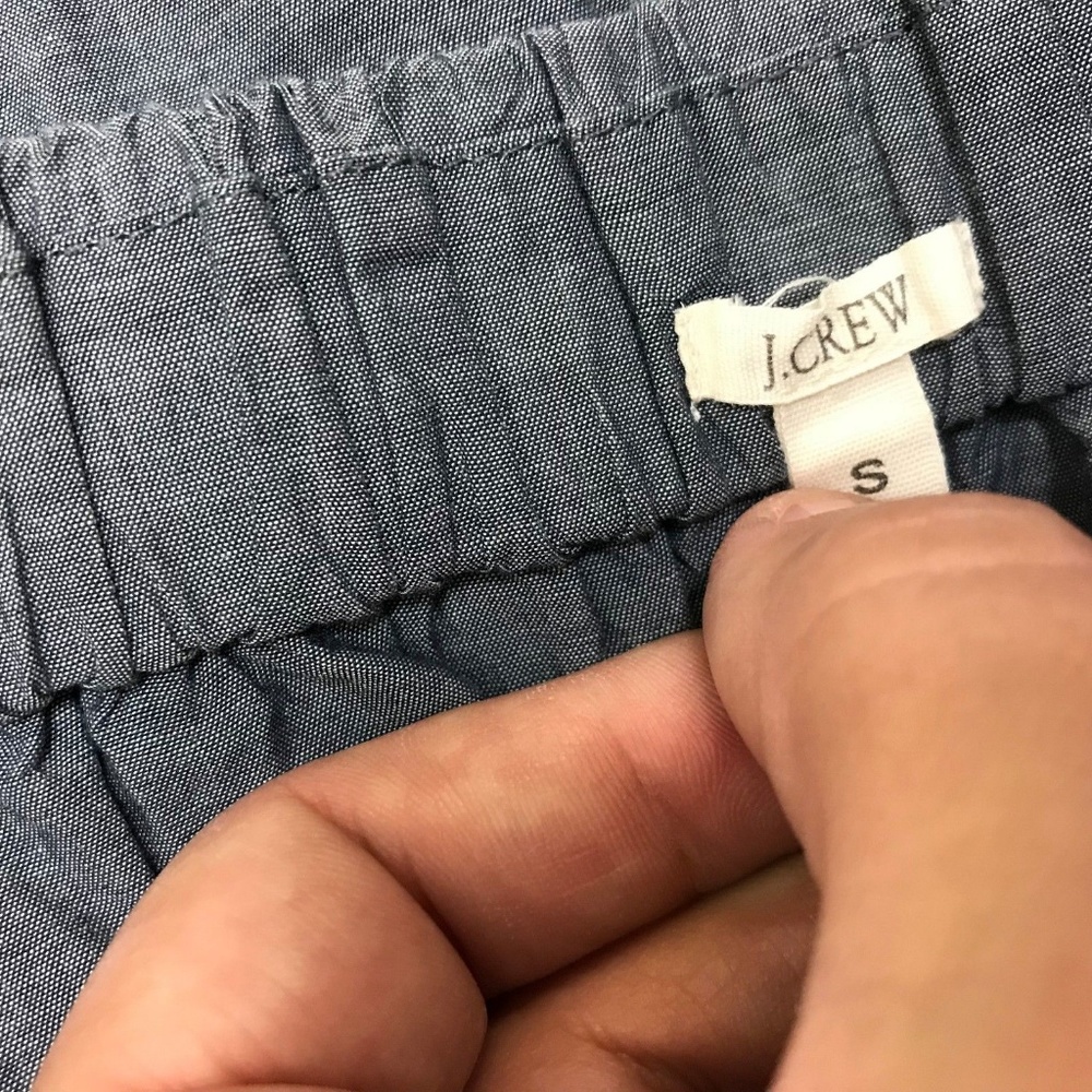 J. Crew Gray Elastic Mini Skirt - Picture 3 of 7